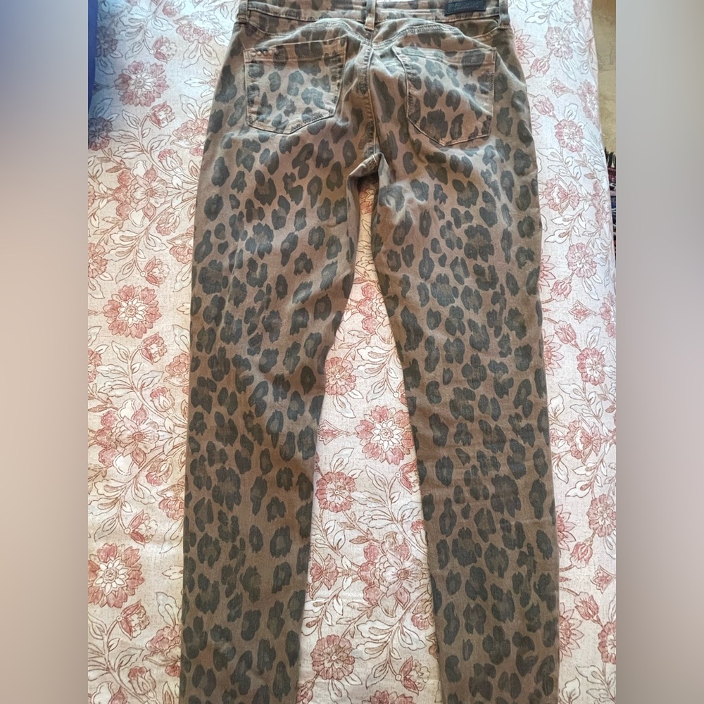 Blank NYC Leopard Print Skinny Jeans - Brown and Black